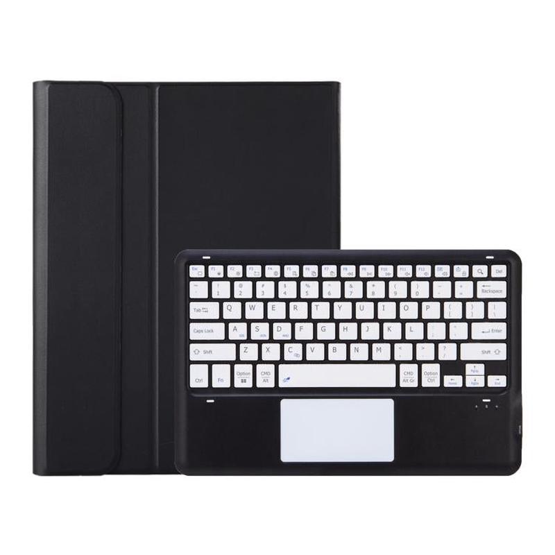 For Honor MagicPad 3 13.3 inch Ultra-thin Detachable Bluetooth Keyboard Leather Tablet Case with Touchpad(Black White)