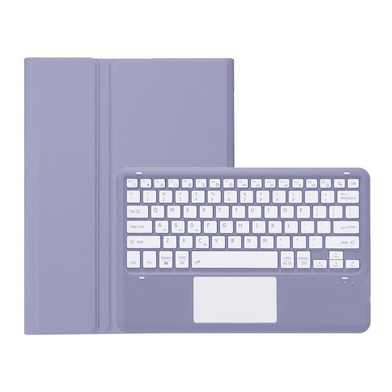 For Honor MagicPad 3 13.3 inch Ultra-thin Detachable Bluetooth Keyboard Leather Tablet Case with Touchpad(Lavender White)