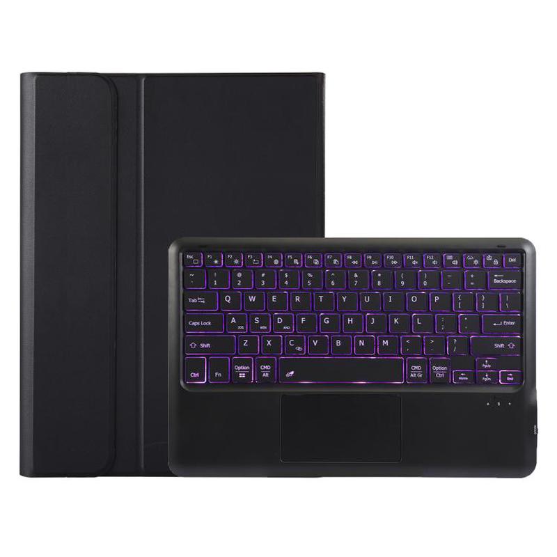 For Honor Pad 10 AH29-AS TPU Ultra-thin Detachable Backlight Bluetooth Keyboard Tablet Leather Case with Touchpad(Black)