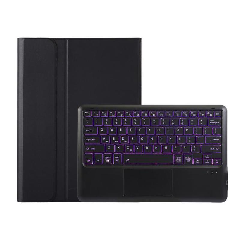 For Honor Pad GT2 Pro 12.5 inch Ultra-thin Detachable Backlight Bluetooth Keyboard Leather Tablet Case with Touchpad(Black)