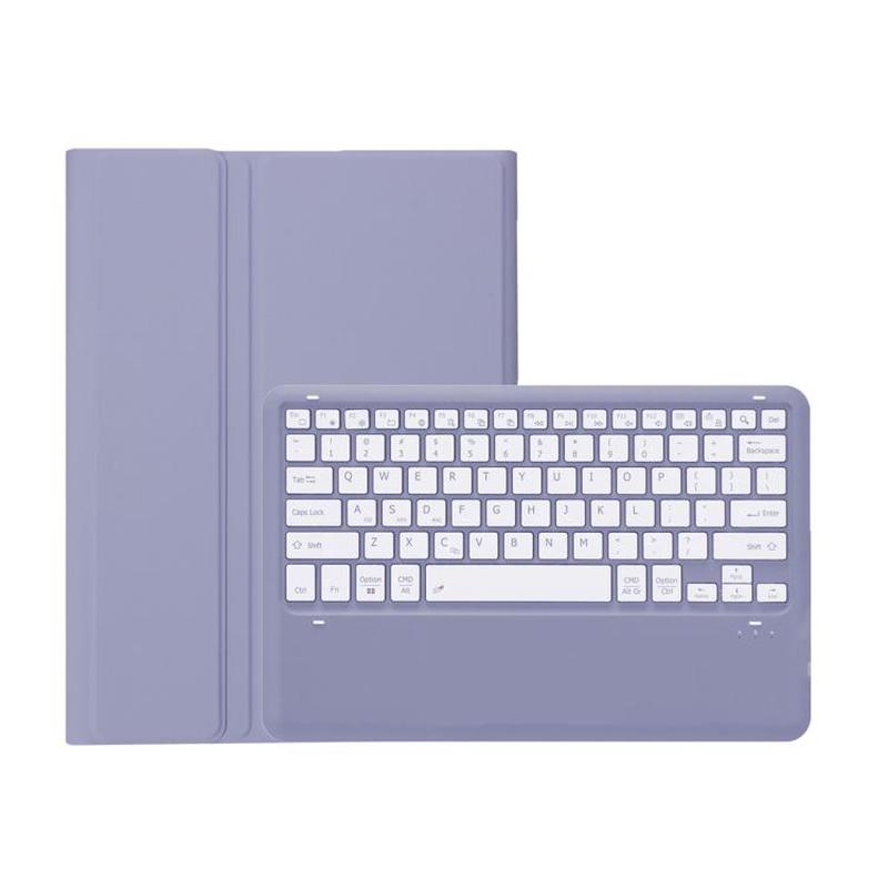 For Honor Pad GT2 Pro 12.5 inch Ultra-thin Detachable Bluetooth Keyboard Leather Tablet Case(Lavender White)