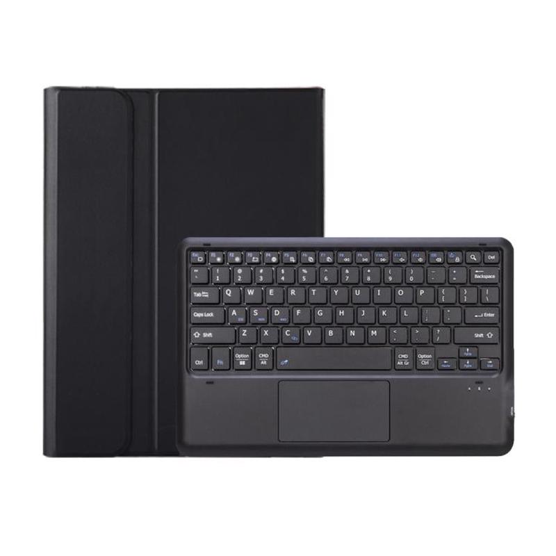 For Honor Pad GT2 Pro 12.5 inch Ultra-thin Detachable Bluetooth Keyboard Leather Tablet Case with Touchpad(Black)