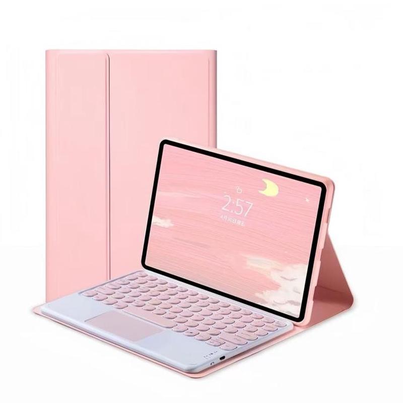 For Lenovo xiaoxin pad GT 11.1 202511.1 ?Round Touch Keyboard Case for Tablet(pink)