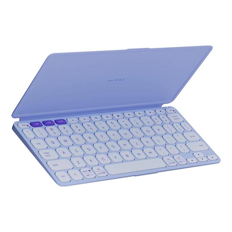 Logitech Keys To Go2 Tablet Wireless Bluetooth Keyboard with Protective Cover(Blue Purple)