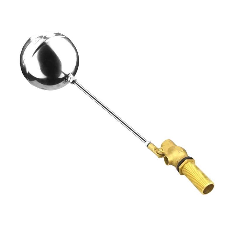 1/2 Inch/20mm Stainless Steel Float Valve for Water Heaters, Rice Steamers, Water Tanks, Thread Length: 5cm+304 Ball