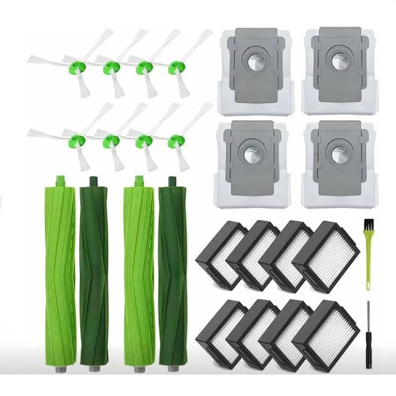 26pcs /Set Replacement Kit For iRobot Roomba i7 / i7+ / E5 / E6 Series Robot Vacuum(2+8+8+4)