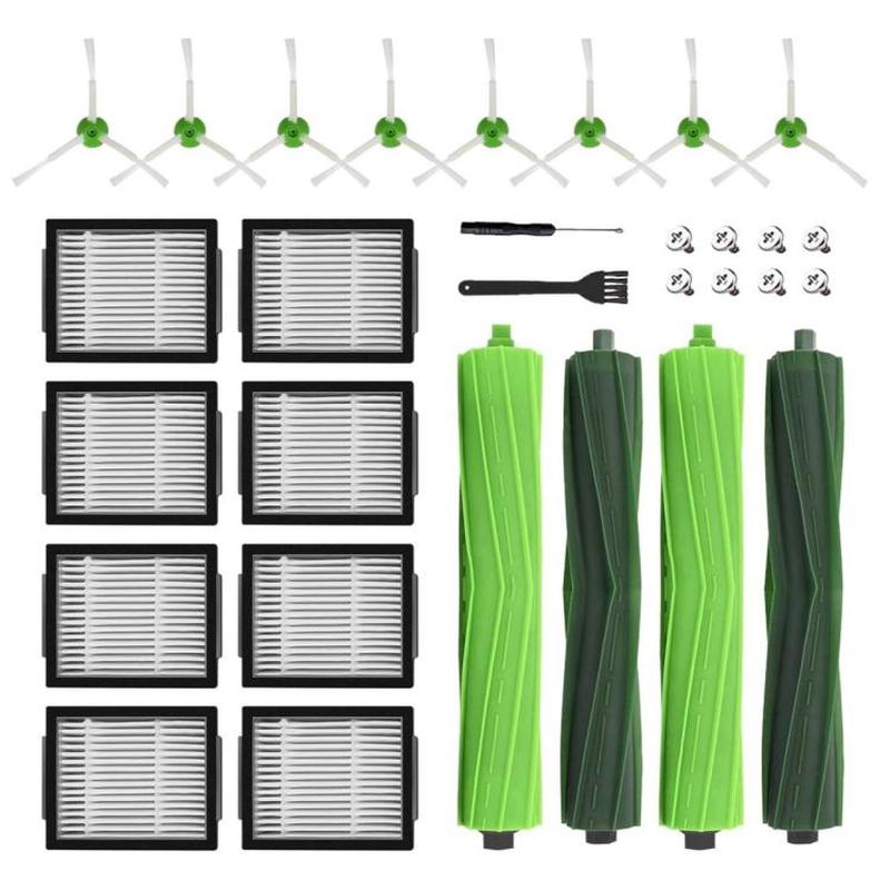 30pcs /Set Replacement Kit For iRobot Roomba i7 / i7+ / i3 / i4 / i5 / E5 Series Robot Vacuum(2+8+8)