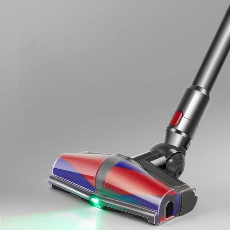 Dual Motor Soft Roller Cleaner Head For Dyson V7/V8/V10/V11/V15 Anti-Tangle Brush, Green Light Dust Reveal(E0008)