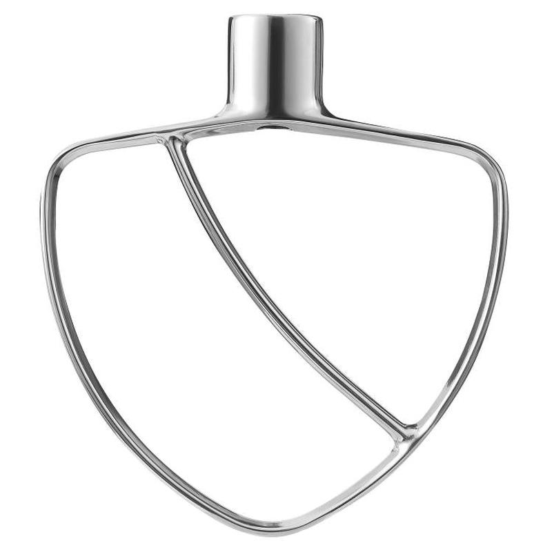 Stainless Steel Flat Beater For KitchenAid 5.5 & 6 QT Bowl-Lift Stand Mixers No Coating Durable Mixing Paddle Attachment