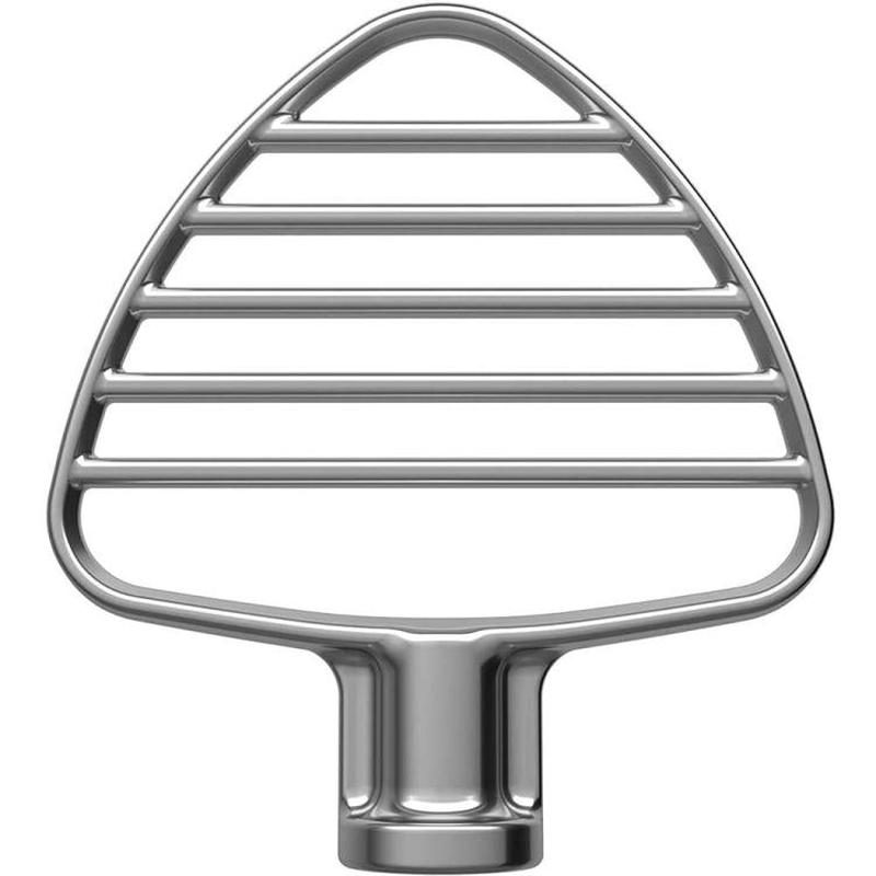 Stainless Steel Pastry Beater Attachment For KitchenAid 4.5 & 5 QT Tilt-Head Stand Mixer(Silver)