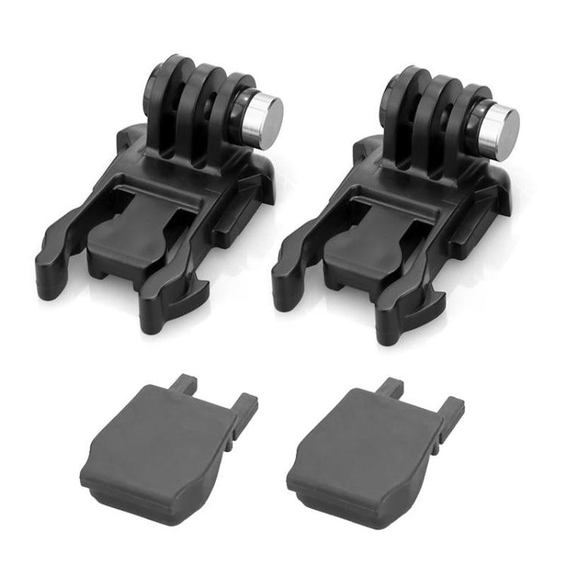 2sets Sports Camera Quick Release L-Shape Base Quick Release Plug Mount Quick Release Locking Activity Base, Spec: With Anti-drop Plug