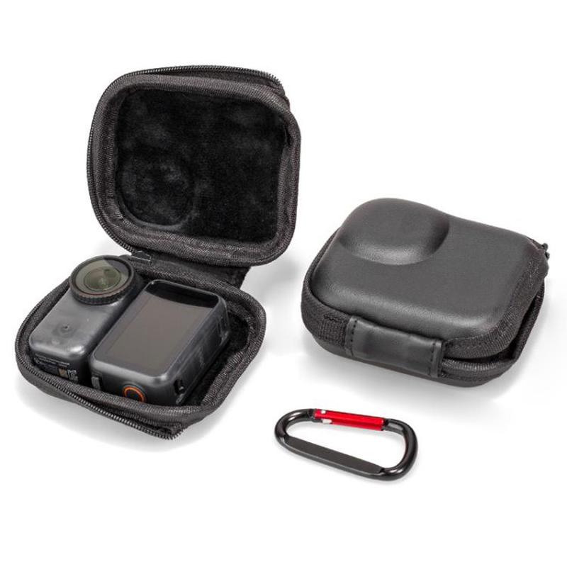 For DJI Osmo Nano Half-open Mini Body PU Storage Bag (Black)