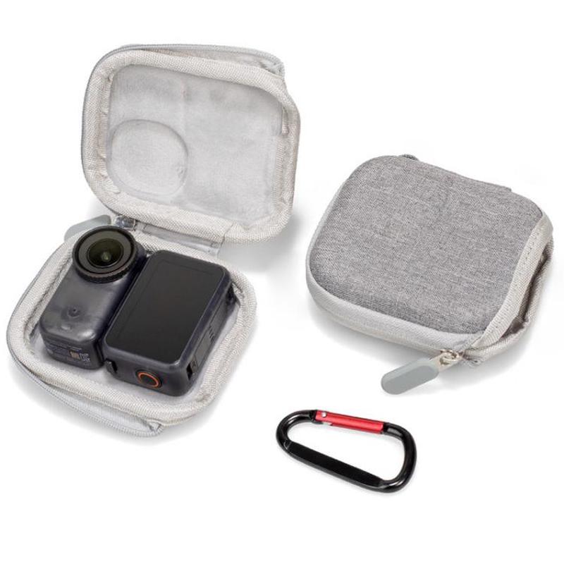 For DJI Osmo Nano Half-open Mini Body PU Storage Bag (Grey)