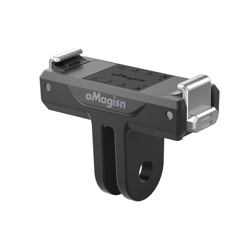 aMagisn TN10 Bidirectional Magnetic Quick Release Mount For DJI Nano / Osmo 360 / Action 5 Pro / 4 / 3(Black)