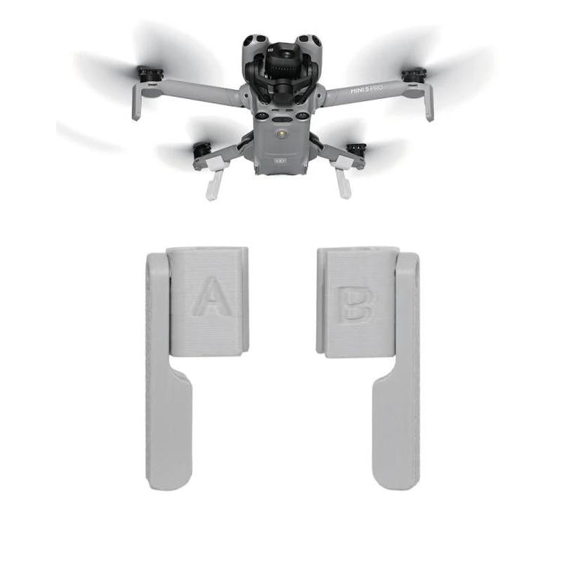 For DJI Mini 5 Pro Foldable Non-Detachable Landing Gear Extender