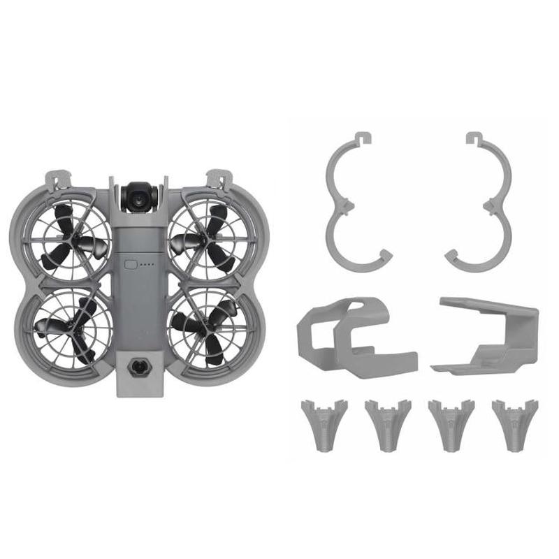 For DJI Neo 2 Drone Propeller Guards Kit Anti-Collision Rings Durable Safety Accessories Support Video Add-Ons Gray