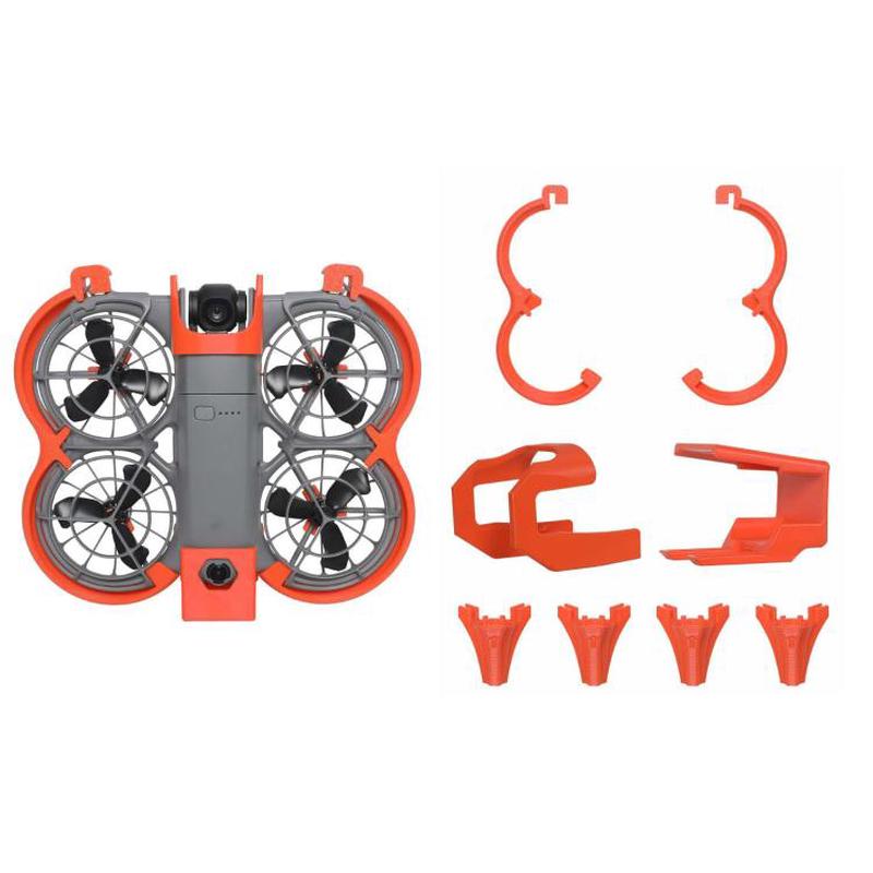 For DJI Neo 2 Drone Propeller Guards Kit Anti-Collision Rings Durable Safety Accessories Support Video Add-Ons Orange