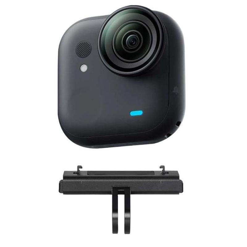 For Insta360 GO Ultra Magnetic Quick-Release Adapter Mount Aluminum Alloy Expandable Accessory(Black)