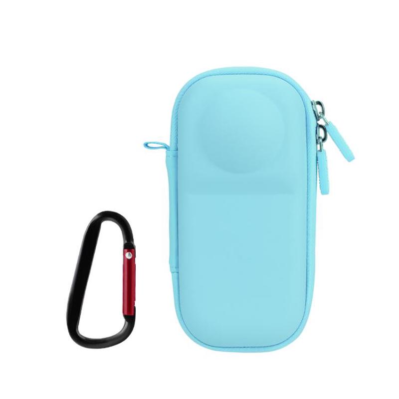 For Insta360 X5 Flymile Panoramic Camera Cage-Style Handheld Storage Bag(Blue)