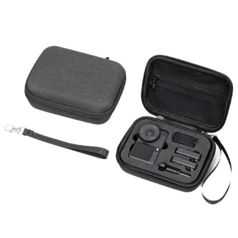 For DJI Osmo Action 6 Action Cameras Portable Kit Storage Bag With Handle Hanging Strap(Black)