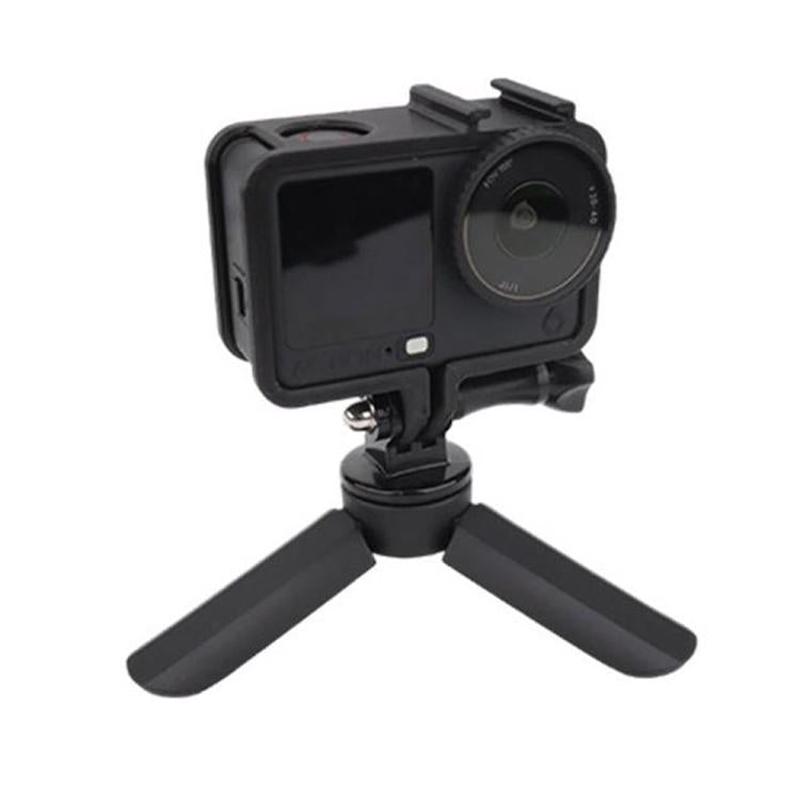 For DJI Osmo Action 6 Cold Shoe Cage Expansion Adapter Frame(Black)