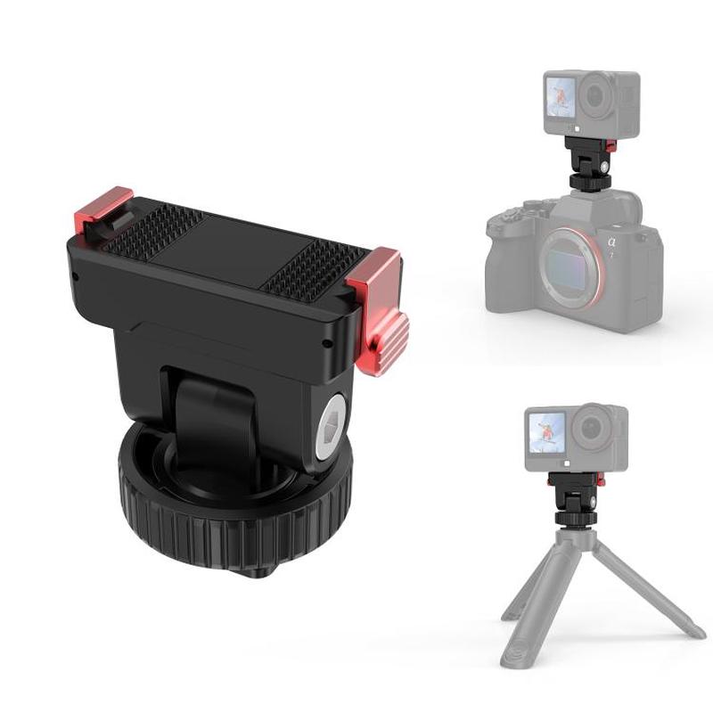 For DJI Osmo Action 6 / Nano PULUZ Plastic Gimbal Quick-Release Base Mount (Black)