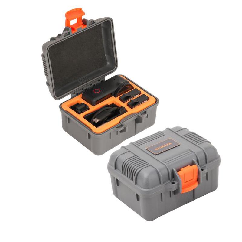 For DJI Osmo Action 6 Sunnylife Mini Travel Box Waterproof Carrying Box Shock-proof Hard Shell (Grey)