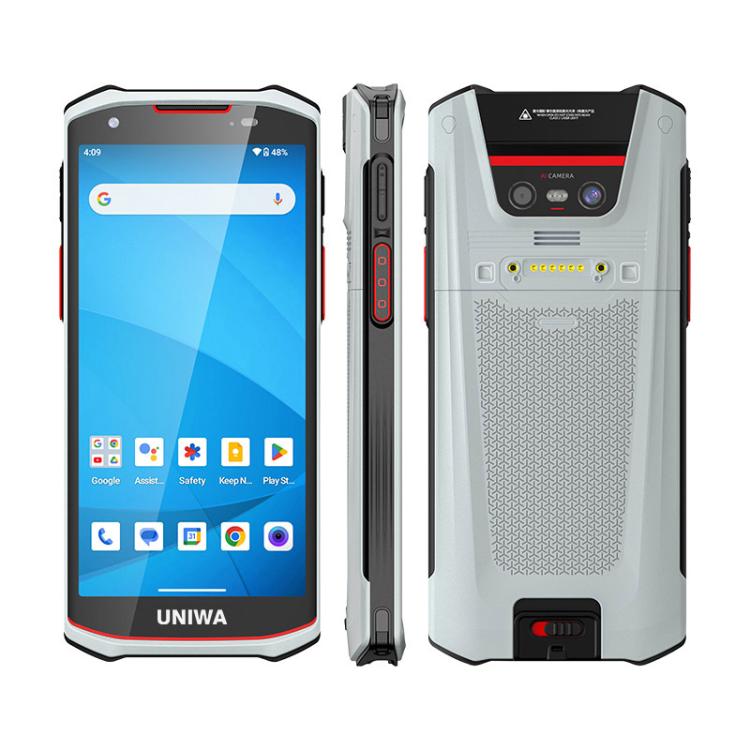 UNIWA NR5502 Rugged Smart PDA Phone, 6GB+128GB, 5.5 inch Android 13 Mediatek MT6833 Octa Core, Network: 5G, NFC, Plug:UK Plug(White)