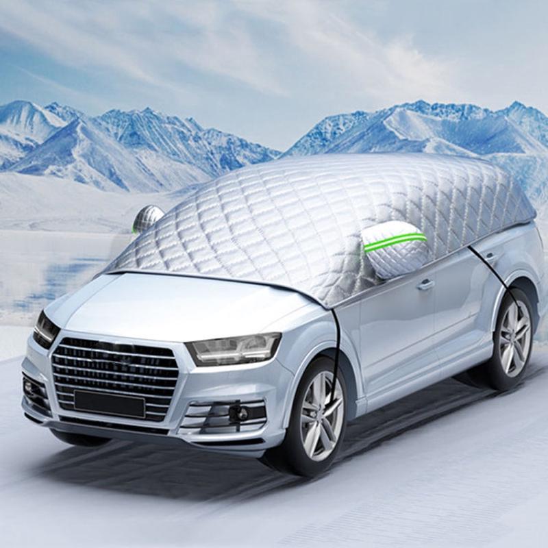 Car Snow Cover Anti-freezing Frost Cover Winter Thickened Car Clothes Blocking Cloth, Style: Full Window Coverage
