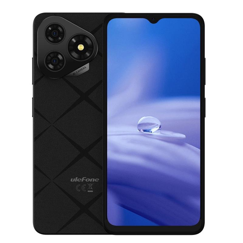Ulefone Note 19, 3GB+32GB, Face ID & Side Fingerprint, 6.56 inch Android 14 Go Unisoc T603 Octa Core, Network: 4G, Dual SIM, OTG (Black)