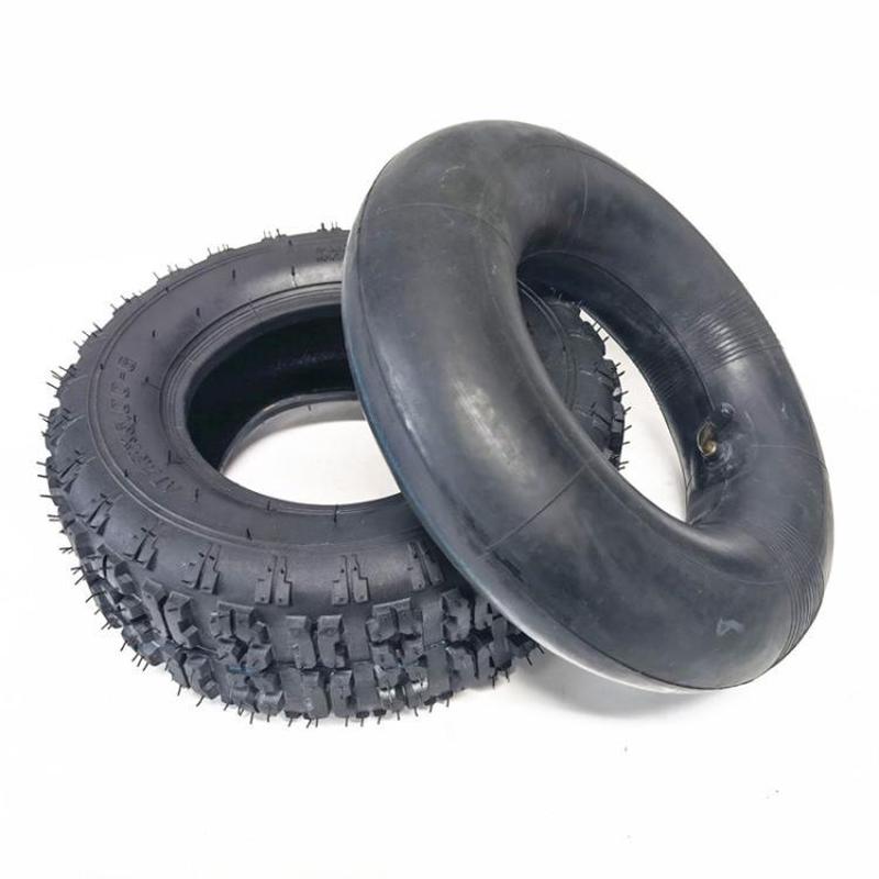 13 x 5.00-6 Beach Bike Thickened Anti-Skid Tire Accessories, Style: Curved Nozzle Inner And Outer Tire