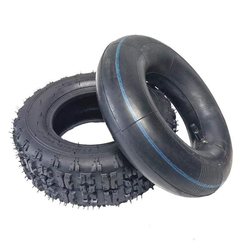 13 x 5.00-6 Beach Bike Thickened Anti-Skid Tire Accessories, Style: Straight Nozzle Inner And Outer Tire