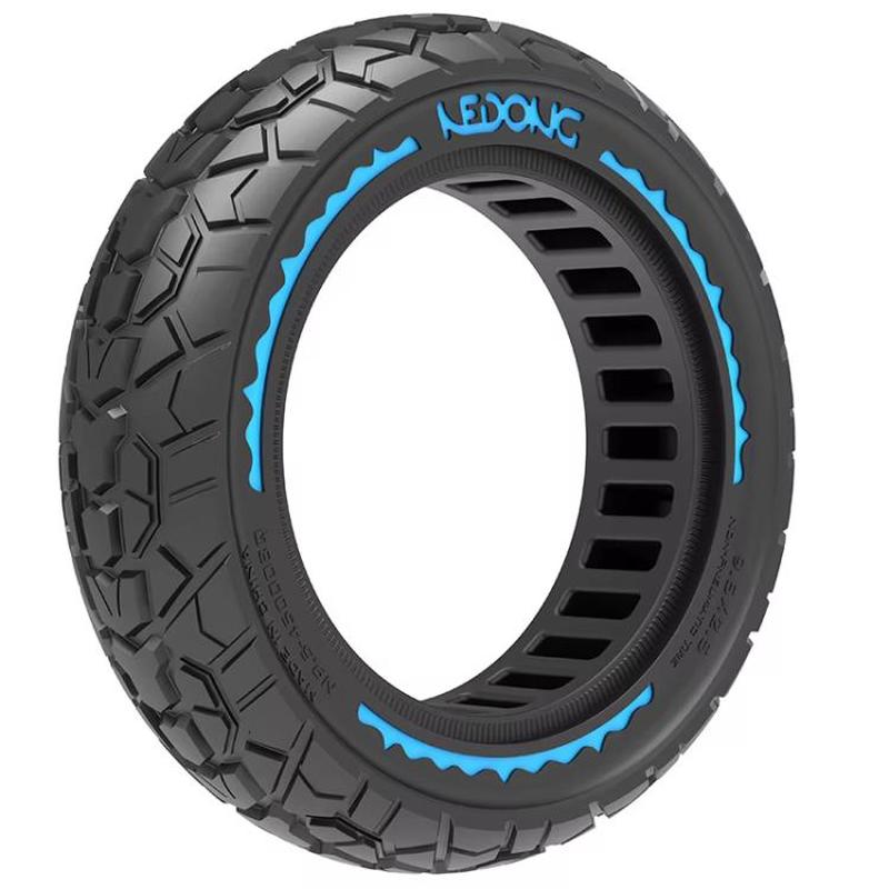 9.5 Inch Electrical Scooter Pneumatic Free Tires 9.5 x 2.50 Off-Road Skeleton Solid Tire, Color: Blue