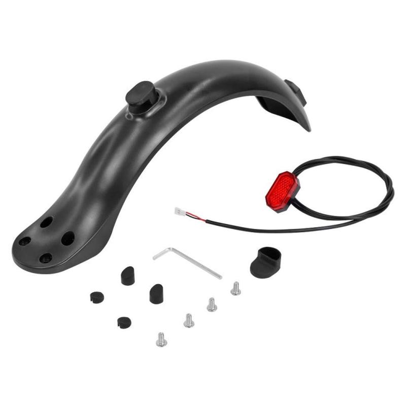 For Xiaomi M365 / 1S / PRO Scooter Accessories Plastic Rear Fender 4 Hole Rear Fenders 8.5 inch Fender, Specification: Fender+Tail Light Set