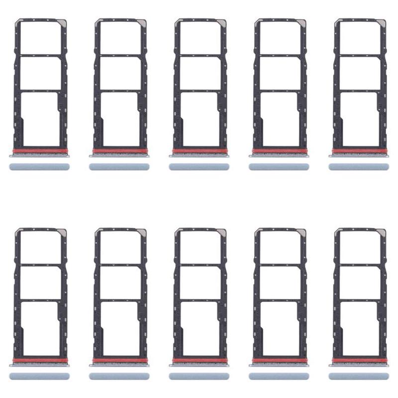 For Xiaomi Redmi A5 4G 10pcs SIM Card Tray + SIM Card Tray + Micro SD Card Tray (Blue)
