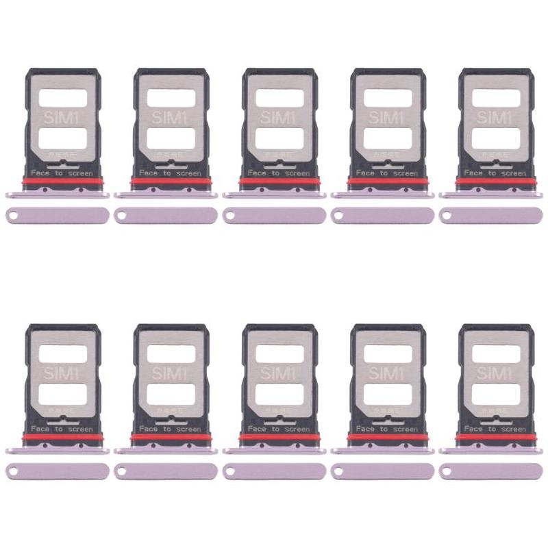For Xiaomi Redmi K70 10pcs SIM Card Tray + SIM Card Tray (Pink)