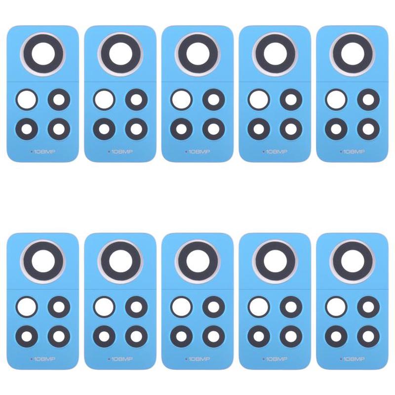 For Xiaomi Redmi Note 12 Pro 4G 10pcs Back Camera Lens (Blue)