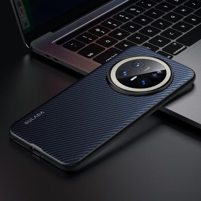 For Huawei Mate 70 Pro / Mate 70 Pro+ SULADA 600D Kevlar Texture PC Shockproof Phone Case(Blue)