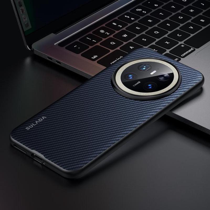 For Huawei Mate 70 SULADA 600D Kevlar Texture PC Shockproof Phone Case(Blue)