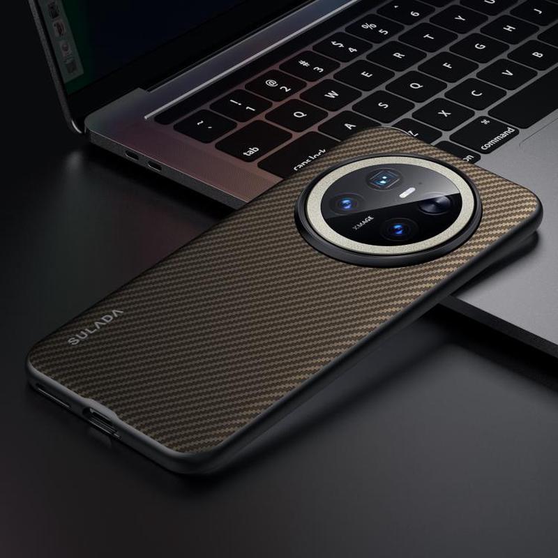 For Huawei Mate 70 SULADA 600D Kevlar Texture PC Shockproof Phone Case(Brown)