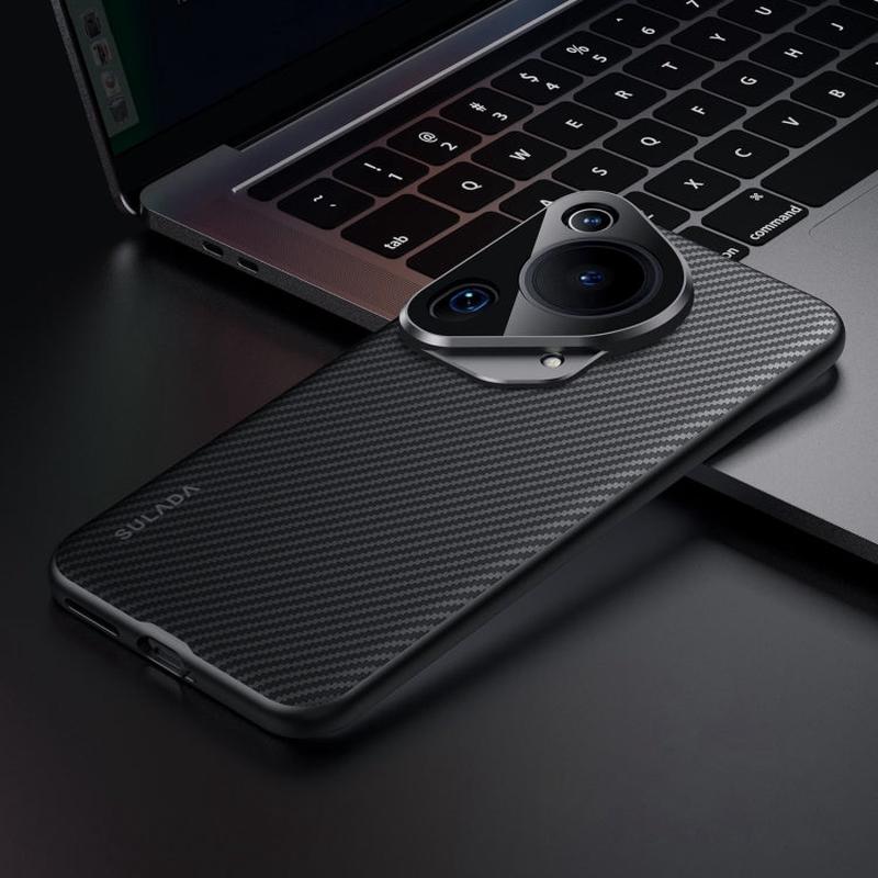 For Huawei Pura 70 Ultra SULADA 600D Kevlar Texture PC Shockproof Phone Case(Black)