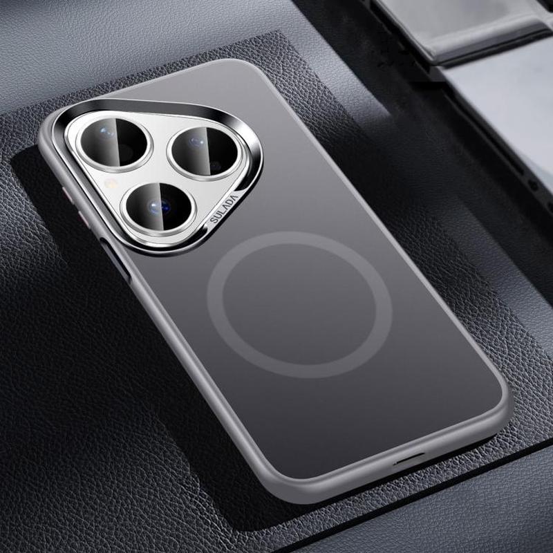 For Huawei Pura 80 5G SULADA Light Sand MagSafe Magnetic PC Hybrid TPU Phone Case(Grey)