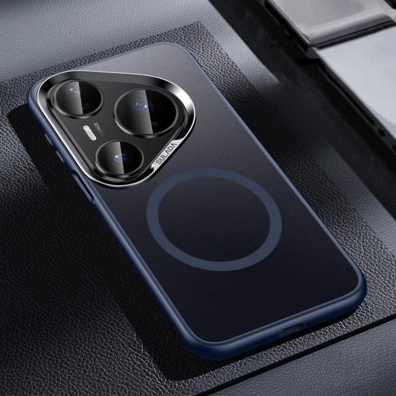 For Huawei Pura 80 Pro 5G SULADA Light Sand MagSafe Magnetic PC Hybrid TPU Phone Case(Blue)