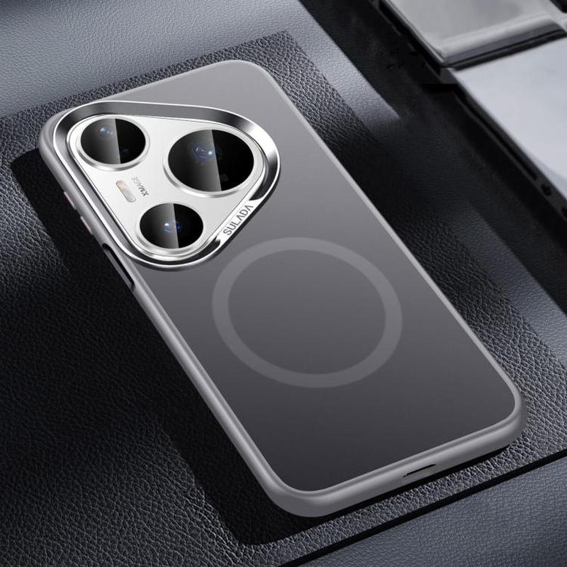 For Huawei Pura 80 Pro 5G SULADA Light Sand MagSafe Magnetic PC Hybrid TPU Phone Case(Grey)