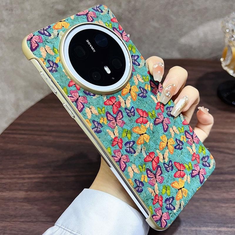 For Huawei Mate 70 Pro / 70 Pro+ Denior A18 Paint MagSafe Phone Case(Blue Butterflies)