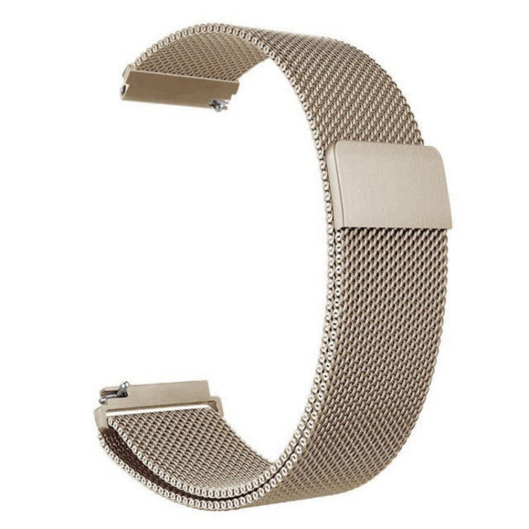 For Garmin Lily 2 14mm Milan Stainless Steel Watch Band(Vintage Gold)