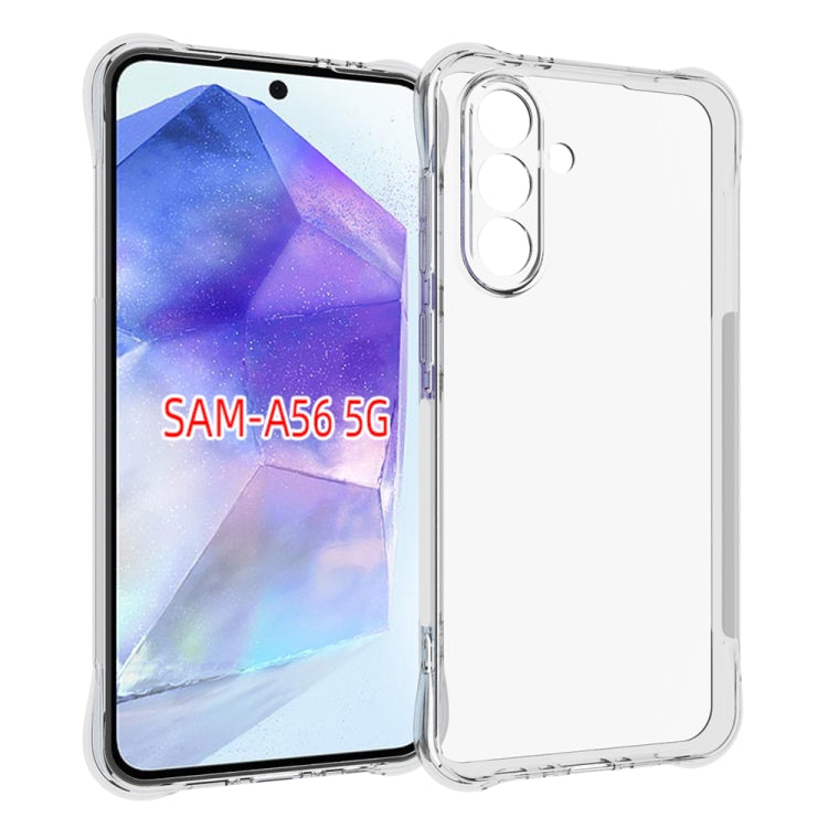 For Samsung Galaxy A56 5G Shockproof Non-slip Thickening TPU Phone Case(Transparent)