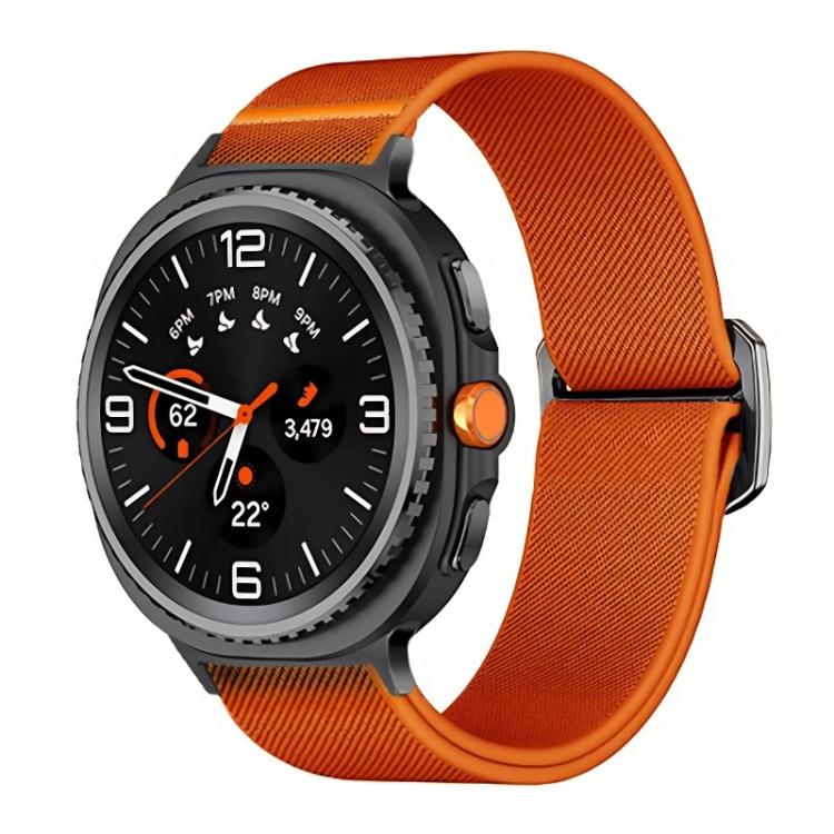 For Samsung Galaxy Watch8 / 8 Classic xDfind Elastic Nylon Watch Band(Orange)