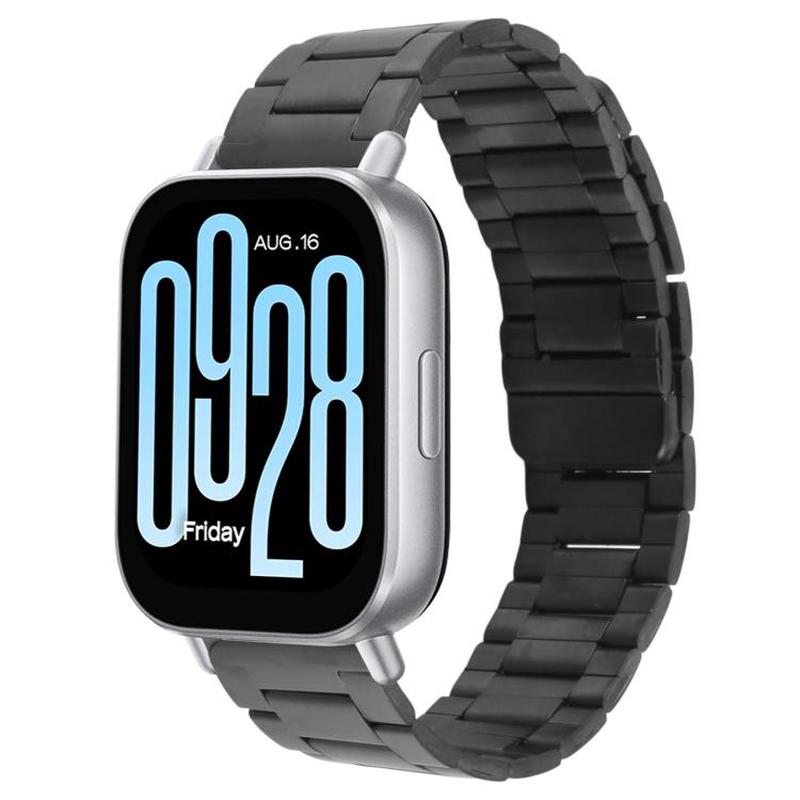 22mm Three-beads Magnetic Steel Watch Band(Black)