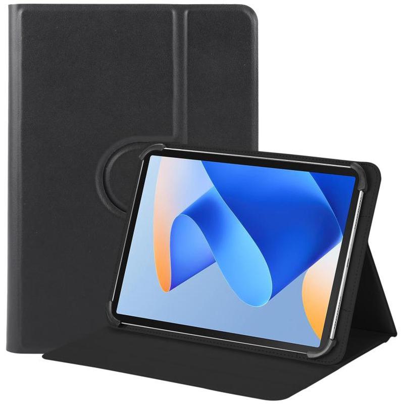 9-10 inch Voltage Hook 360 Rotation Leather Tablet Case(Black)